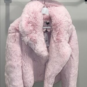 AKIRA apres faux fur coat